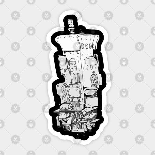 Robot Doodle Monster 9 Sticker by KyleCreated